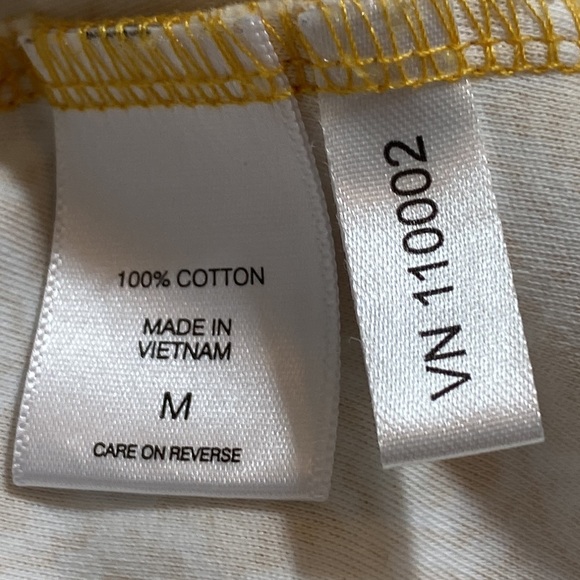 🌷New York & Company Yellow Pattern Sleeveless Fit & Flare Dress M - Picture 9 of 10